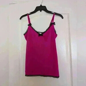La senza frills and thrills  hot pink camisole size large